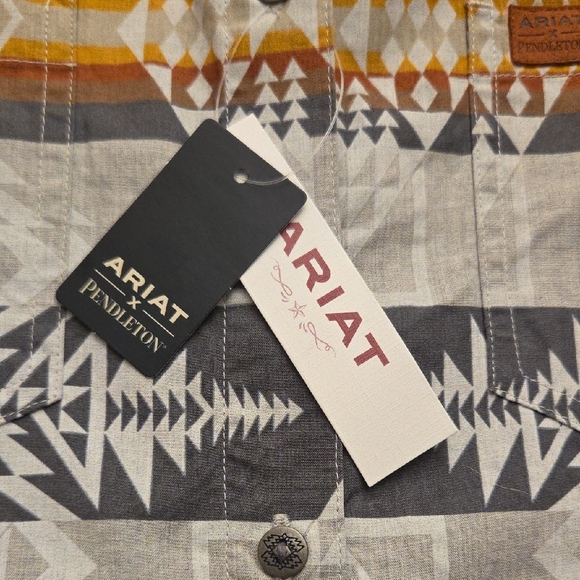 Ariat X Pendleton Arrowhead Women's Button Down Shirt Size L - Picture 4 of 12
